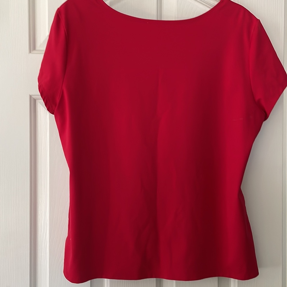 Red Ruby Rd knit top - Picture 4 of 6